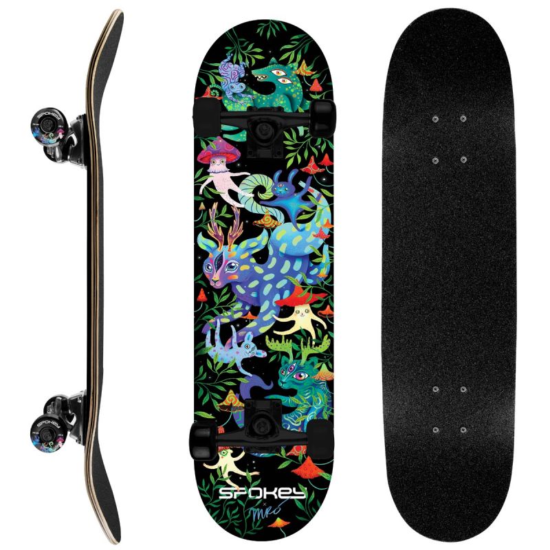 Spokey Skateboard with Light-Up Graphics Ollie SPK-942542 színes gördeszka