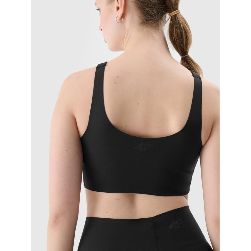 Women's medium support training bra 4F 4FRSS24USBAF158-20S sportmelltartó