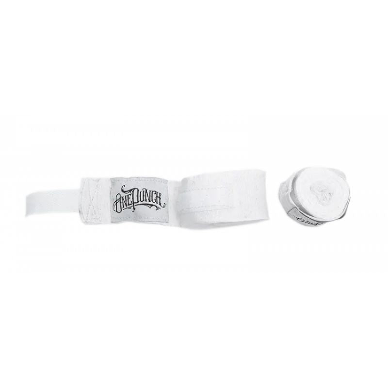 MASTERS FIGHT EQUIPMENT Elastic Boxing Hand Wraps “ONE PUNCH”, 4.5 fekete harcművészeti felszerelés 134256-OP01