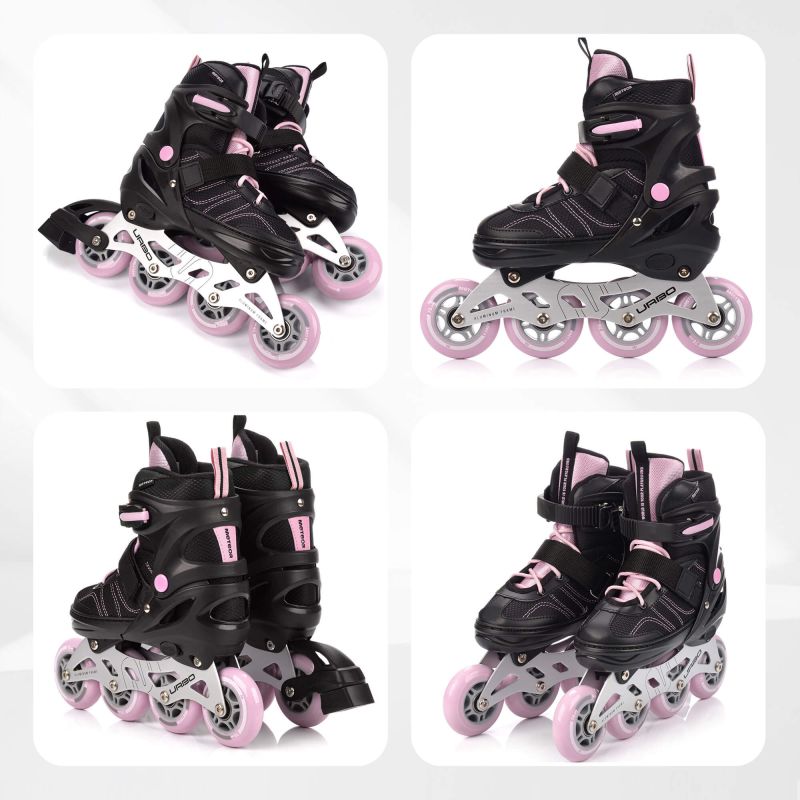 Meteor M 34-37 Urbo Roller Skates Black/Pink