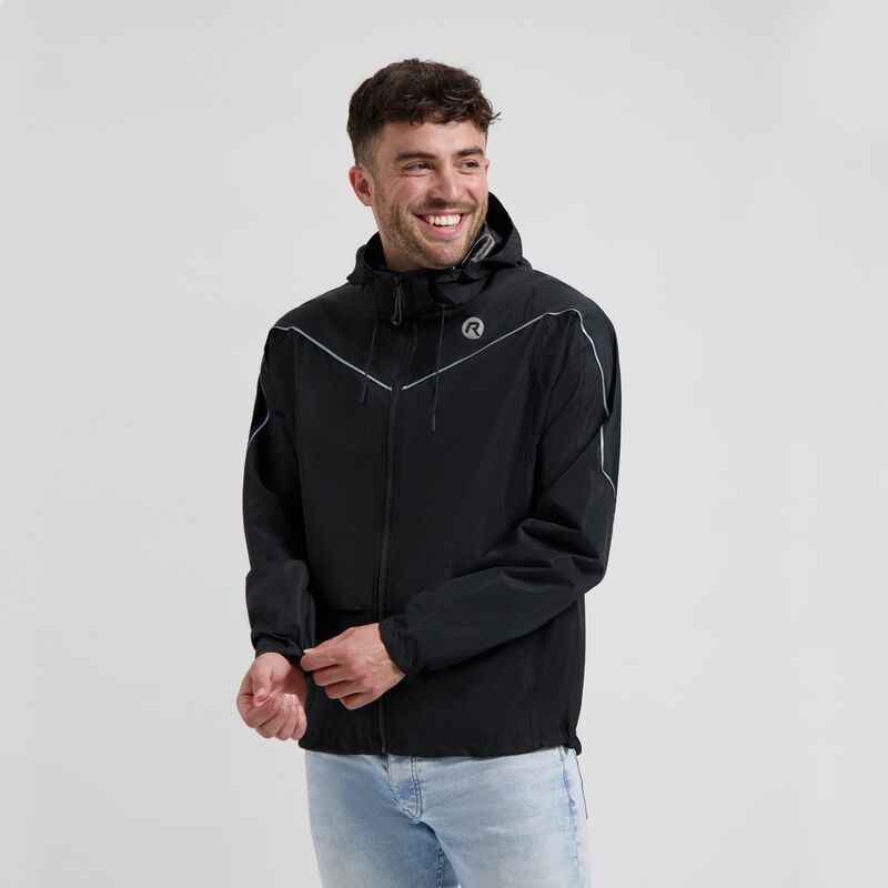 Rogelli ESSENTIAL rain 3XL fekete dzseki