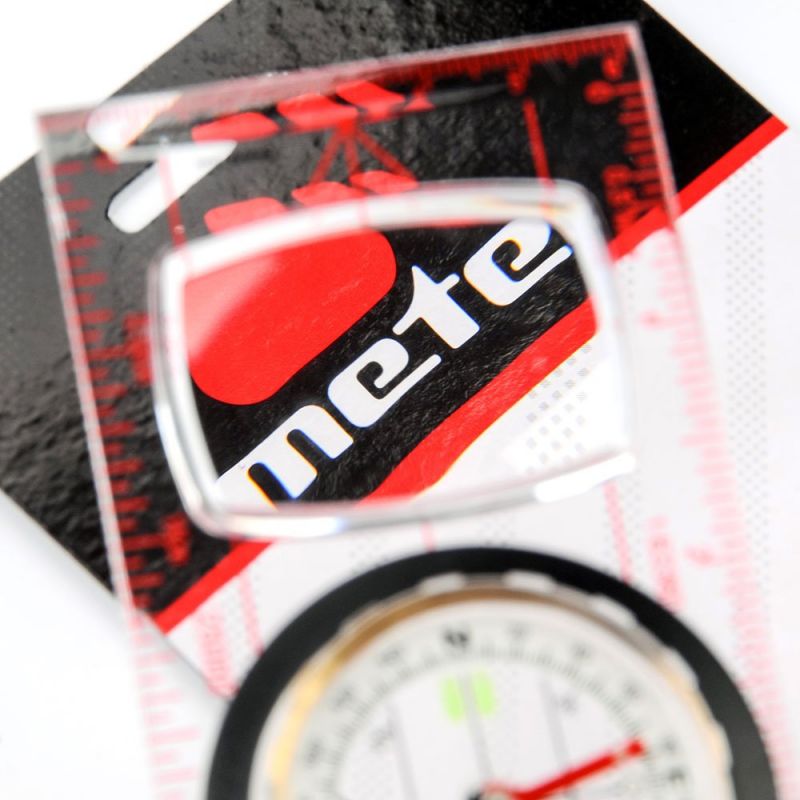 Meteor Compass with Ruler fekete compasses, tourist equipment