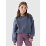 Girls' sweatshirt without a hood, 4F 4FJRSS24TSWSF1331-32S kapucnis pulóver