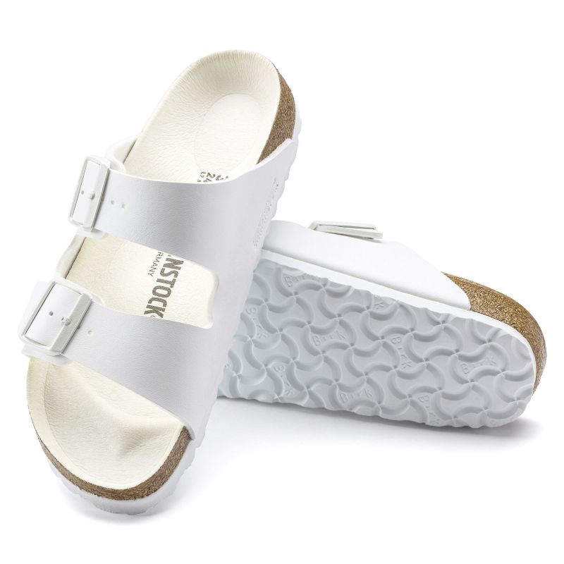 Birkenstock Arizona Birko-Flor Regular Women's/Men's Flip-Flops for Wide Feet for Summer White (1019061) cipő