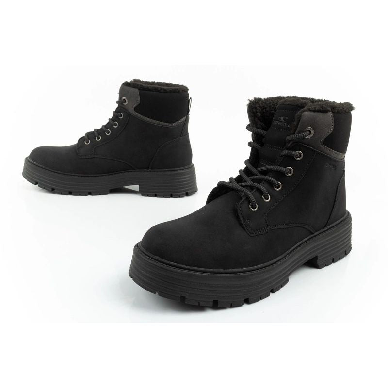 O'Neill winter boots women's hiking boots, insulated ankle boots, fashionable black fekete cipő