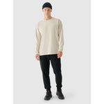 Men's oversized longsleeve with print 4F 4FRAW24TLONM502-12S hosszú ujjú póló