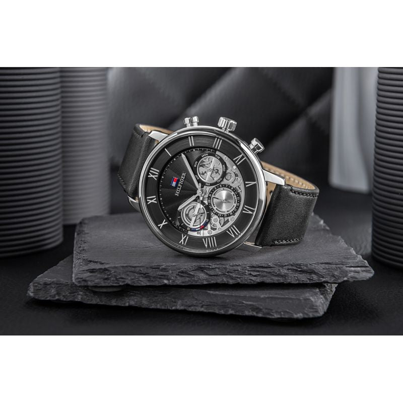 Tommy Hilfiger Legend Men's Watch 1710565 + BOX fekete pulóver