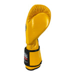 MASTERS FIGHT EQUIPMENT RBT-MEX Leather Boxing Gloves 12 oz Yellow sárga kesztyű 012204-12