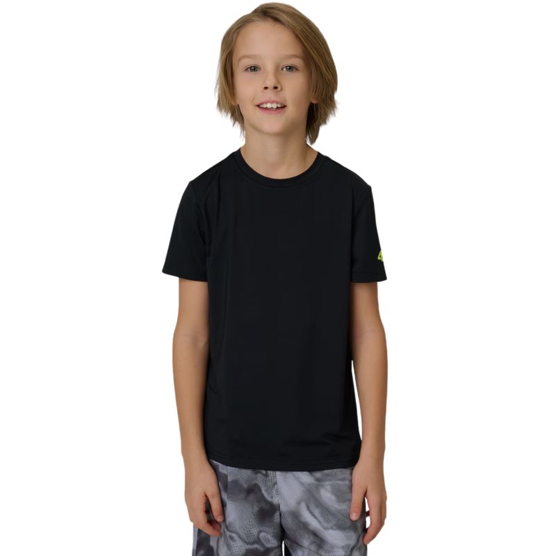 4F Boy's T-shirt FNK M1966 deep 20S fekete póló 4FJWSS26TFTSM196620S