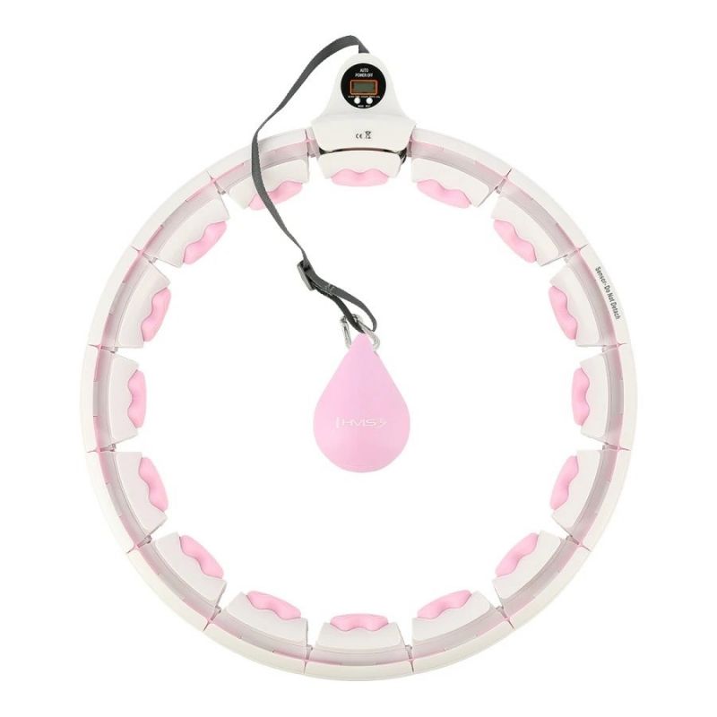 HMS HHW06 hula hoop with studs, weight and counter, pink rózsaszín edzéssegítő 17-44-561