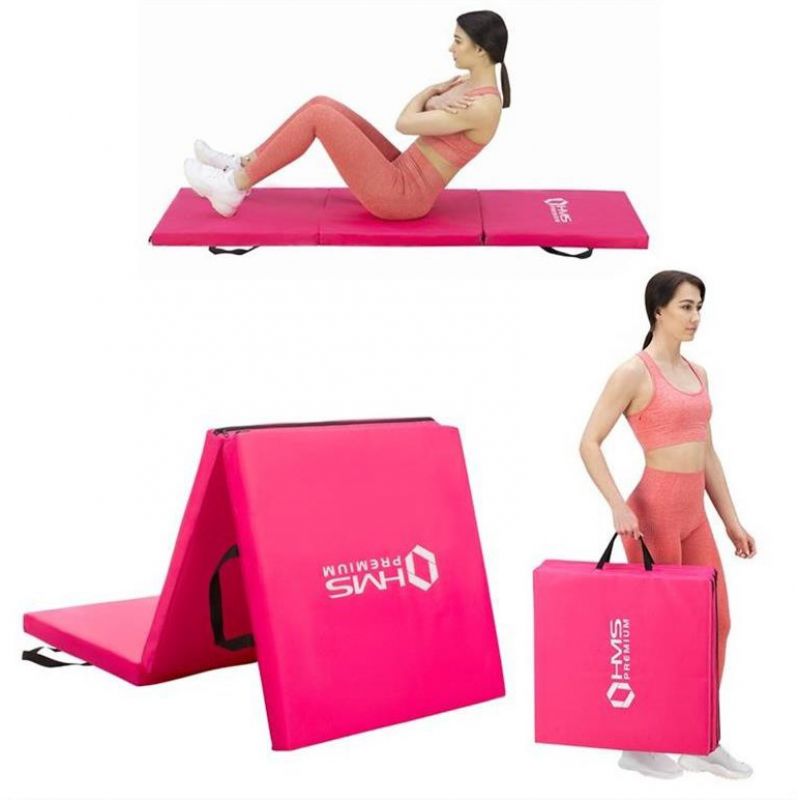 HMS Folding gymnastic mattress pink MGS02 rózsaszín fitness matrac 17-44-283