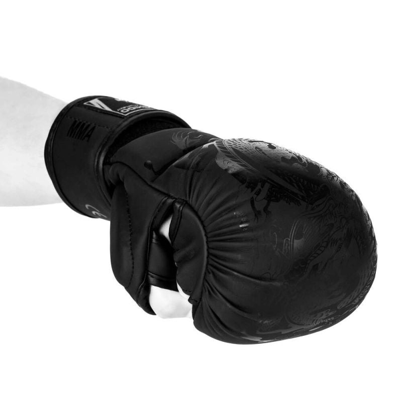 DBX Bushido MMA Sparring Gloves - Black Dragon - Valor Series fekete kesztyű