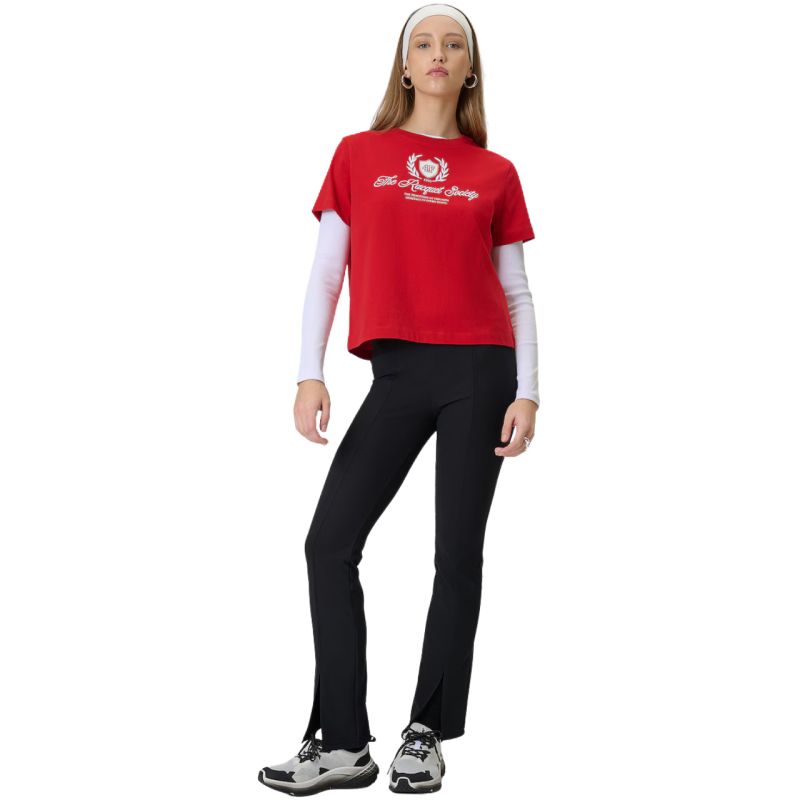4F Women's T-shirt F2738 62S piros póló