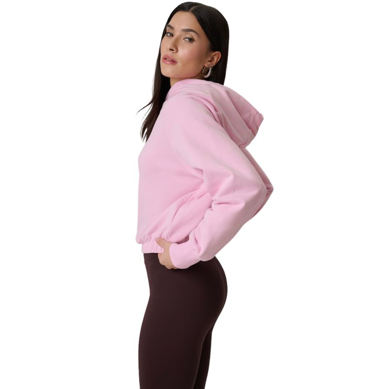 4F Women's sweatshirt F2175 light 56S rózsaszín kapucnis pulóver 4FWSS26TSWSF217556S
