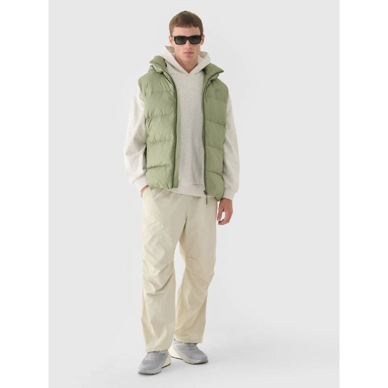Men's down vest with natural filling 4F 4FWAW24TVJAM148-43S mellény
