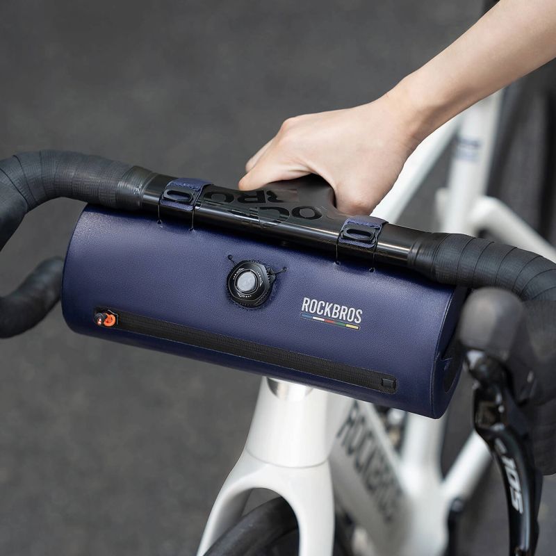 Rockbros AS-143 ROAD TO SKY handlebar bicycle waterproof 2 l - blue niebieski táska