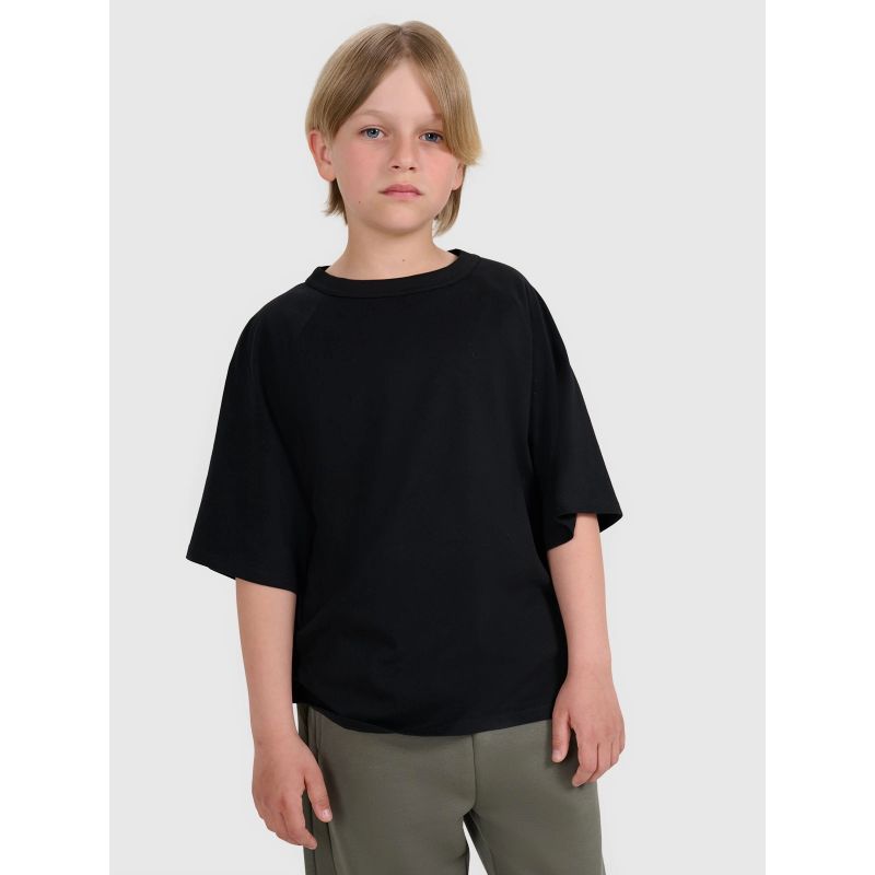 4f Boy's oversize plain T-shirt 4FJWAW25TTSHM2411-20S General