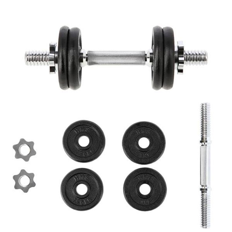 HMS Threaded dumbbell SG01 7 kg fekete edzőfelszerelés 17-59-123