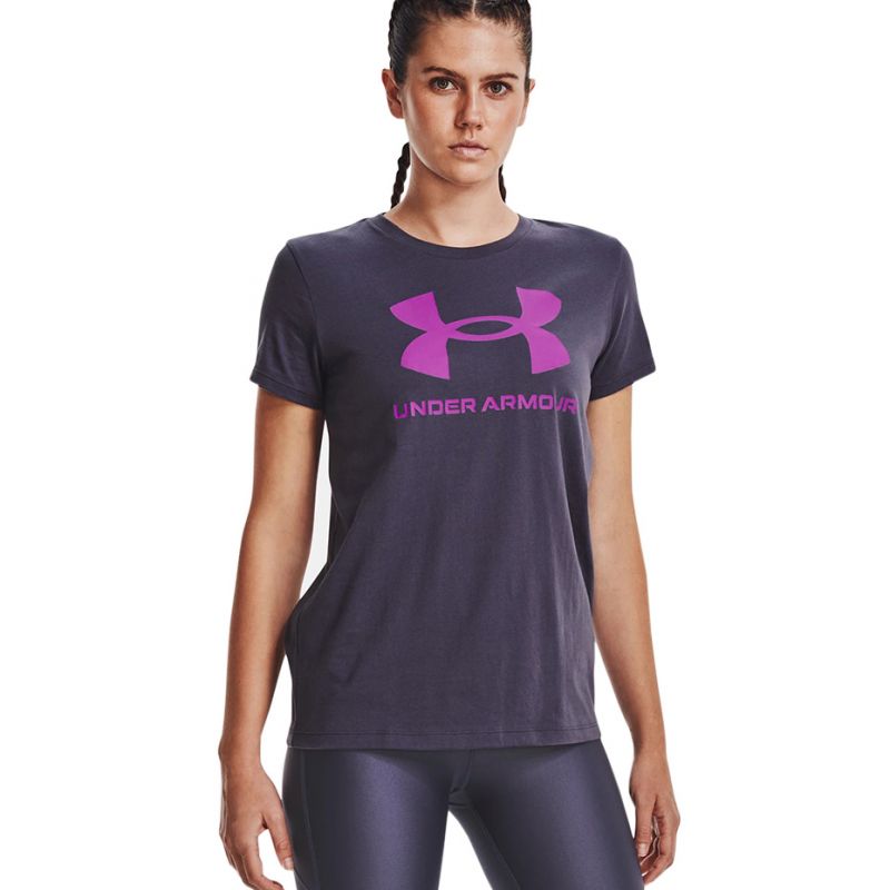 Under Armour Women's Live Sportstyle Graphic SSC T-Shirt Purple 1356305 558 Ruházat