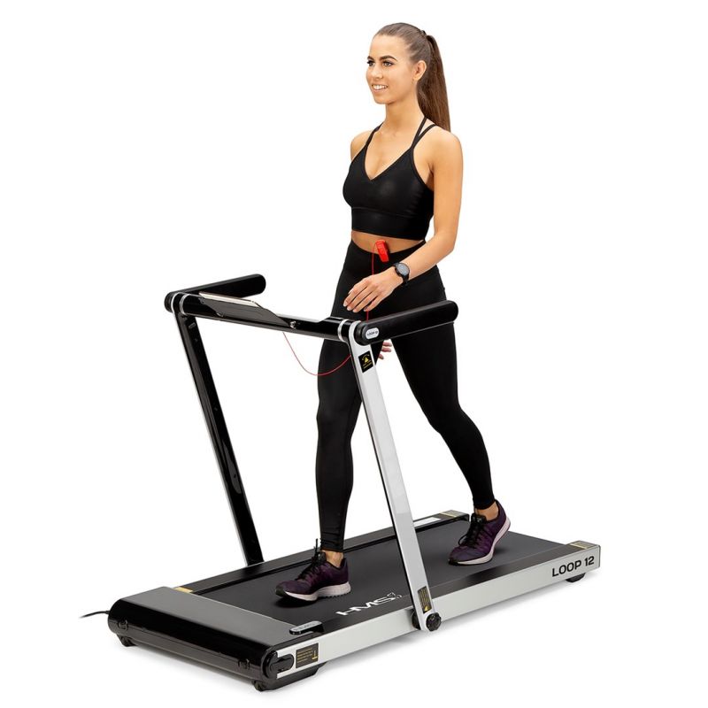 HMS MULTI Electric Treadmill with Desk 1-12 km/h, Gray szürke edzőfelszerelés 17-19-126