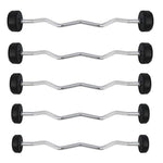 HMS Rubber-coated fixed barbell/bar GSL-10 10 kg póló 17-58-024