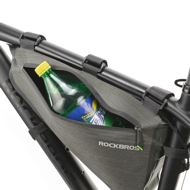Rockbros AS-017 bicycle frame 5 l - dark zöld táska