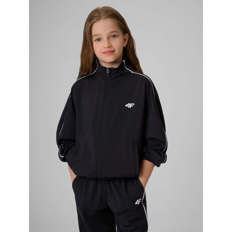 4F Girls' loose sports sweatshirt without hood 158/164 kapucnis pulóver 4FJRSS26TSWSF3057-20S