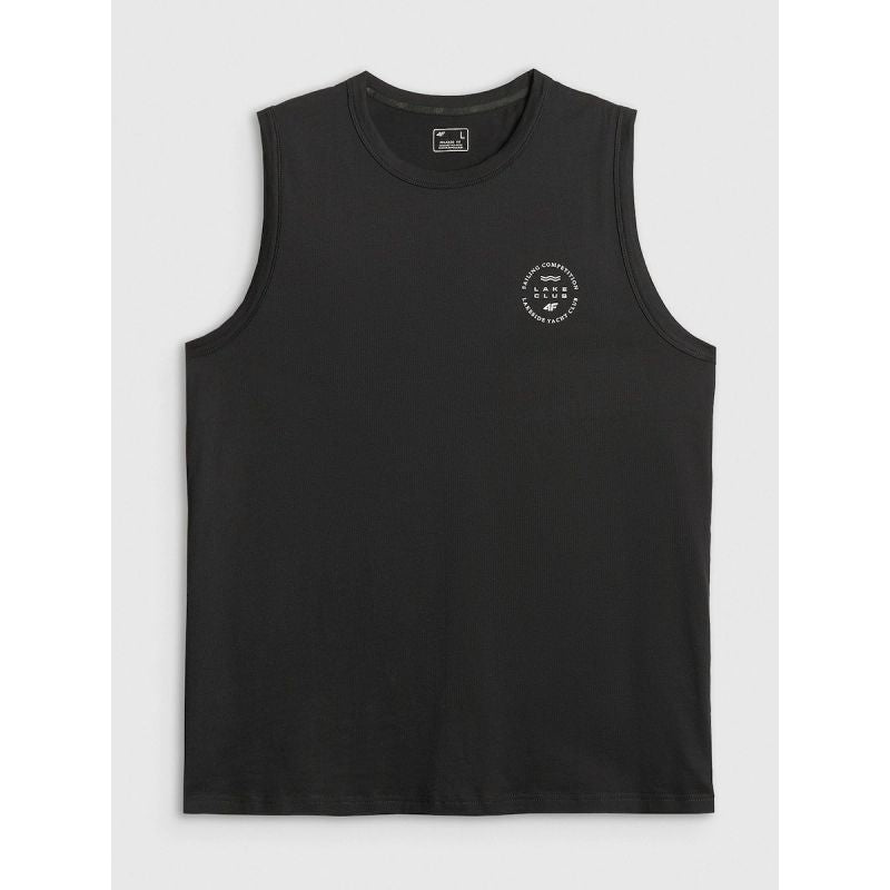 4F Men's sleeveless relaxed smooth t-shirt póló