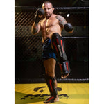 DBX Bushido Shin Guards - Phantom Red piros protectors and knee pads