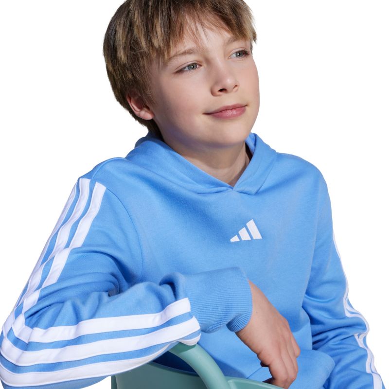 adidas Essentials Hoodie 225 Blue JN2424 128 cm kapucnis pulóver