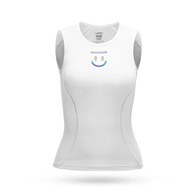 Rockbros Women's Quick-Dry Sleeveless Cycling Jersey XL / XXL - White