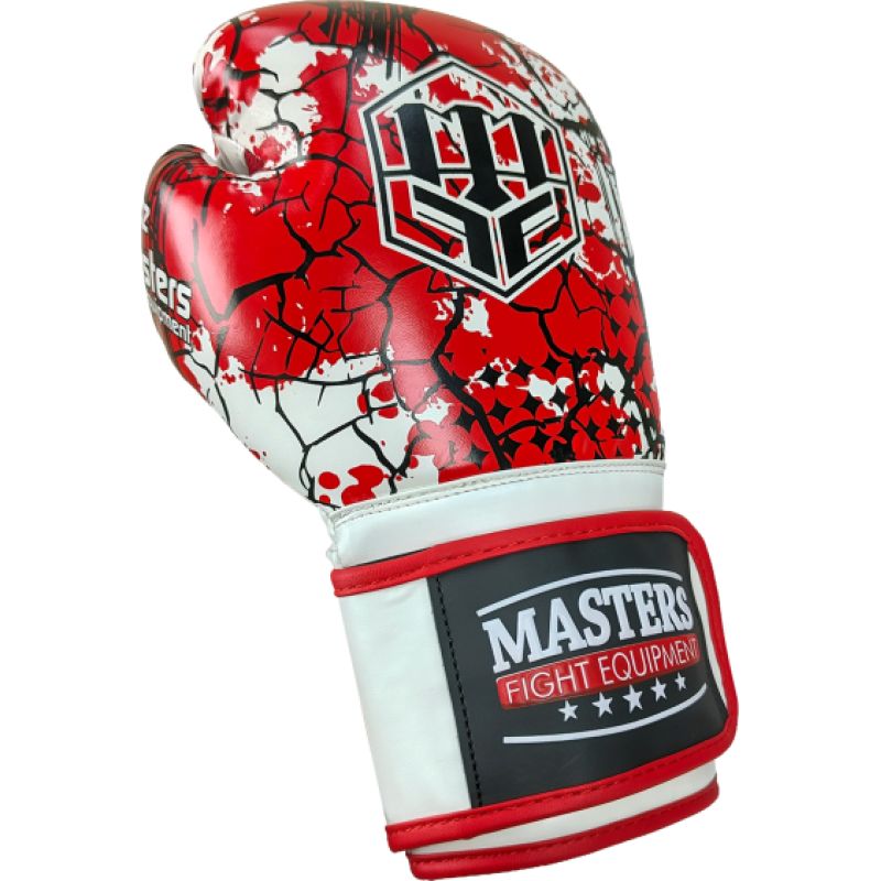 MASTERS FIGHT EQUIPMENT RPU-MULAN Boxing Gloves 10 oz Red piros kesztyű 013202-10