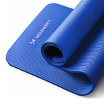 Wozinsky exercise mat 181 x 63 x 0.9 cm thick gymnastic yoga mat blue niebieski jóga matrac 5907769300417-63708