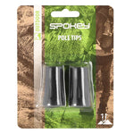Asphalt tips for trekking and Nordic walking poles Spokey TREK II fekete túrabot