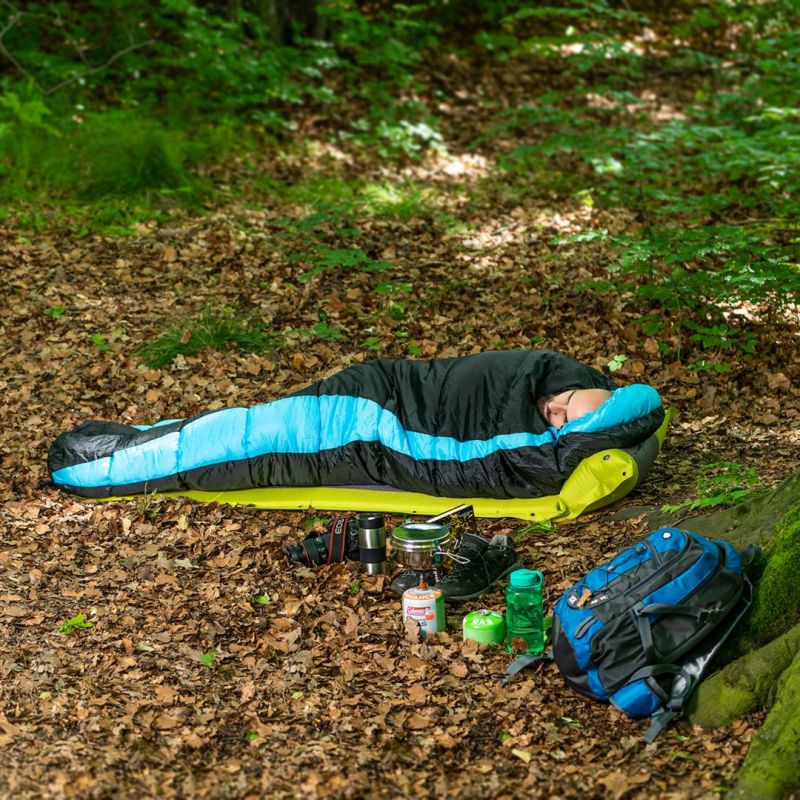 NILS CAMP NC2012 Sleeping Black and Blue kék hátizsák