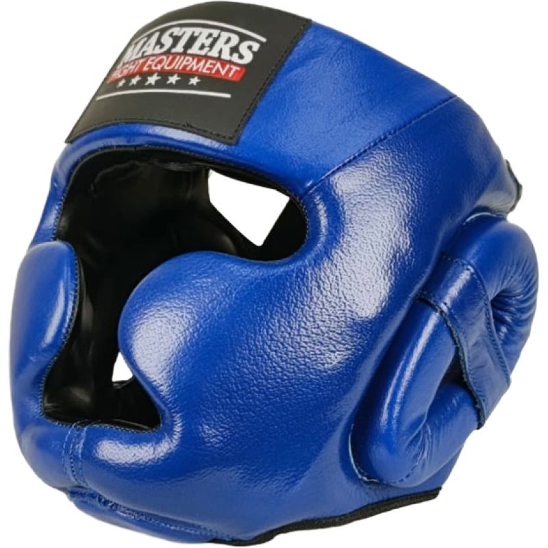 MASTERS FIGHT EQUIPMENT KSS-B-10 leather boxing helmet védőfelszerelés 02203-M