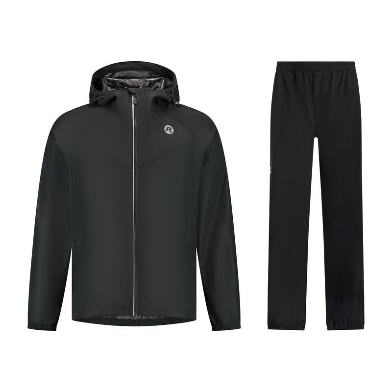 Rogelli CORE Raincoat Set Black 3XL fekete sets