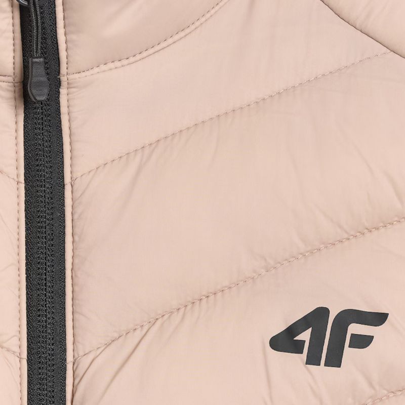 4F Women's vest F347 beige 83S bézs póló 4FWSS26TVJAF34783S