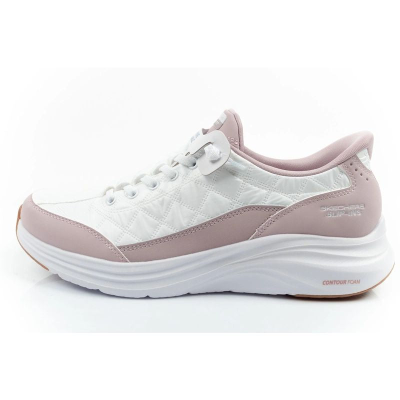 Skechers Contour Foam Women's Sports White SLIP-INS Comfortable fehér utcai cipő