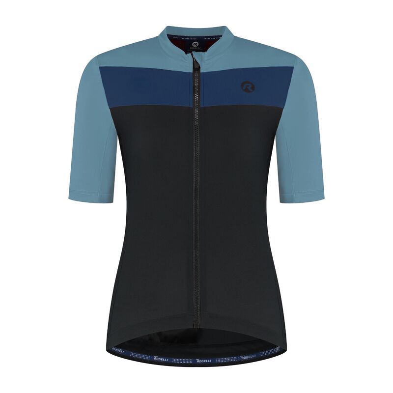 Rogelli CORE BLOCK women's t-shirt black/ fehér póló