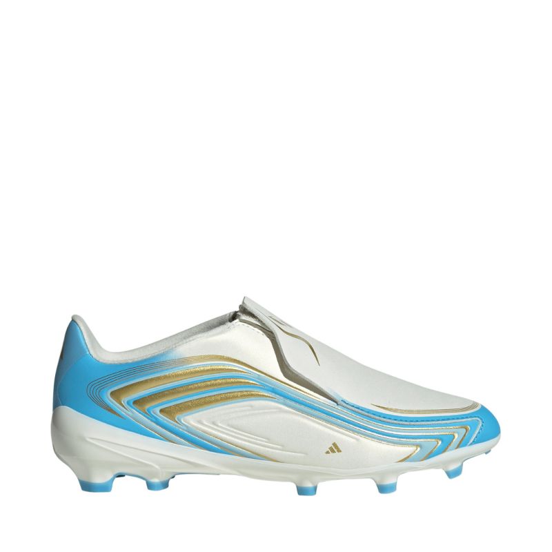 Adidas F50 Messi League LL FG Kids' Soccer White and kék cipő
