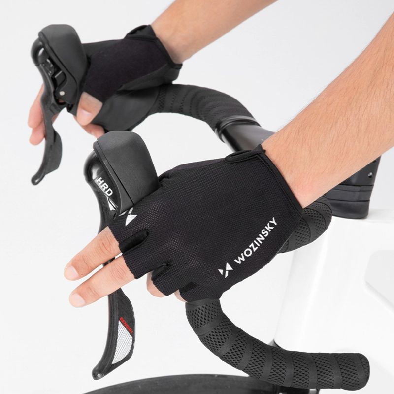 Wozinsky WRR-01L cycling gloves size - black fekete kesztyű -198887