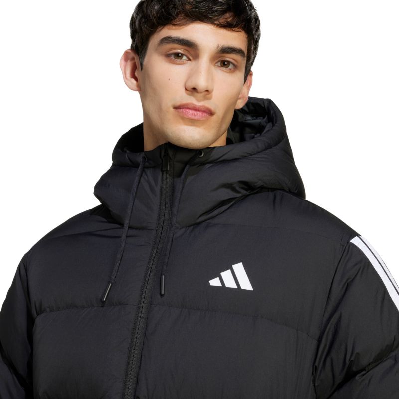 adidas Essentials Climawarm 3 Stripes Puffer Down Hooded M JM4165 Kabát