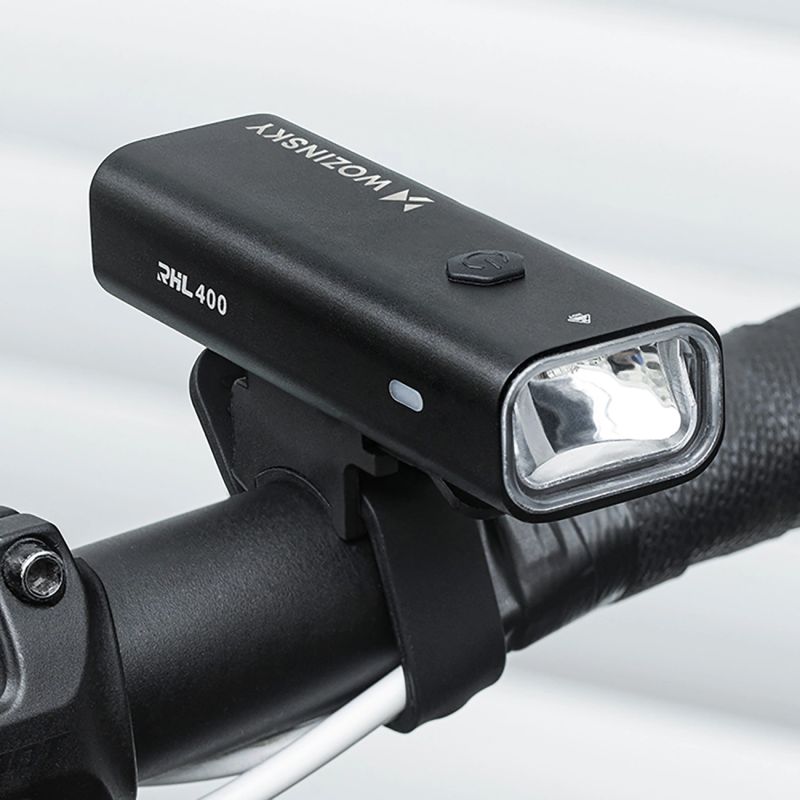 Wozinsky Front (400 lm) and Rear USB-C Bike Light Set - Black fekete készlet 304004-184365