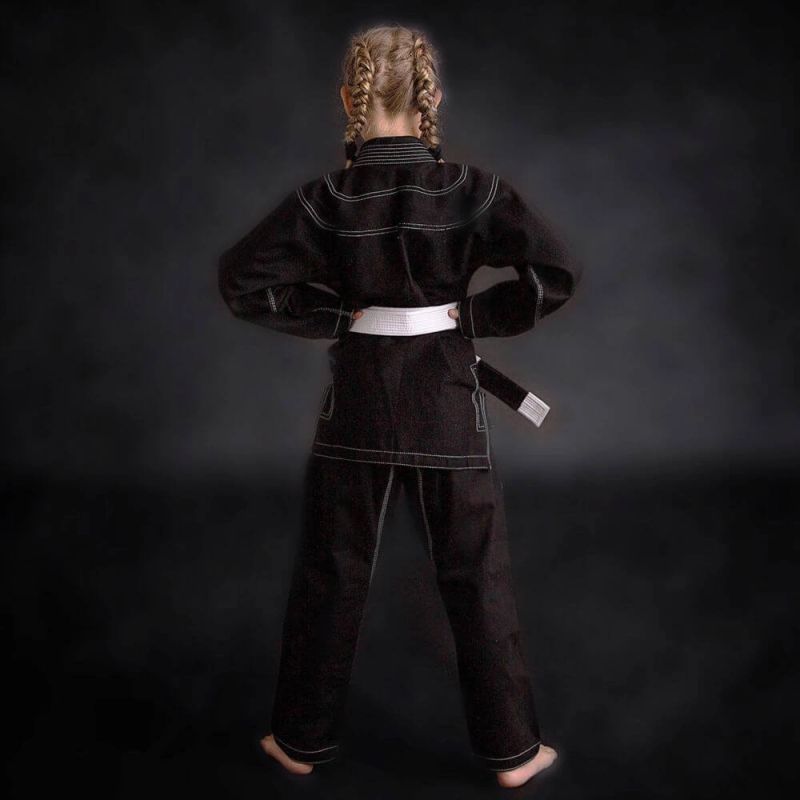 DBX Bushido BJJ Kimono / GI for Kids Black + FREE Belt - X-SERIES fekete kimonos, sachets, belts, bags