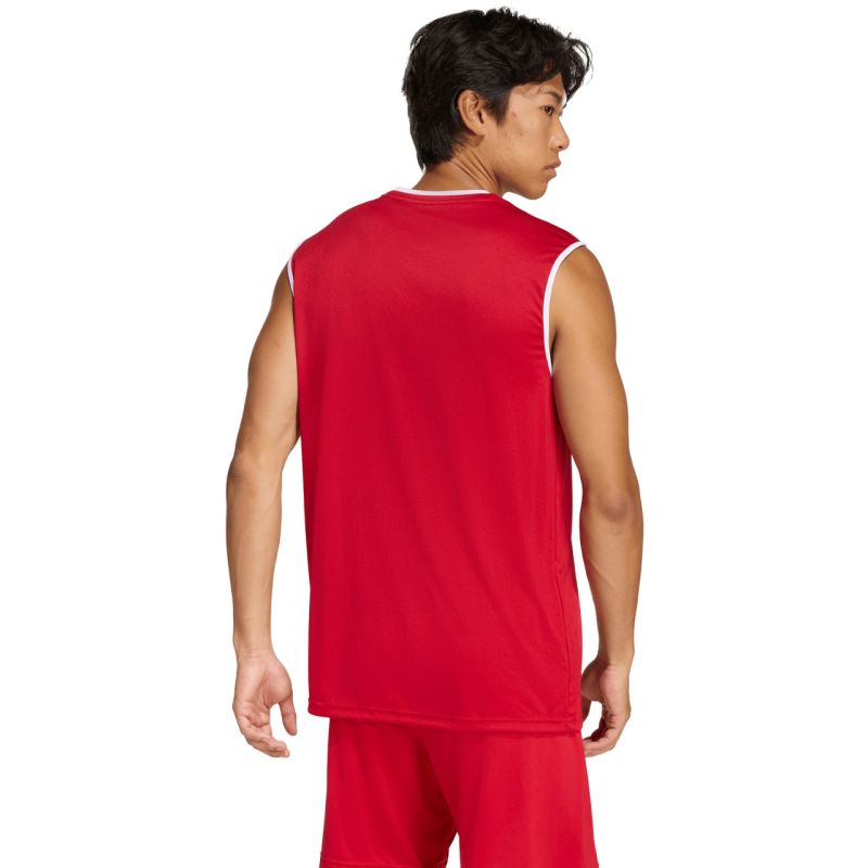 Adidas Entrada 26 Sleeveless Jersey Men's T-Shirt Red piros póló