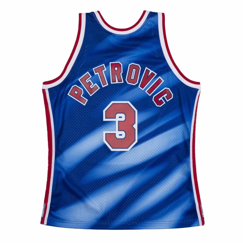 Mitchell & Ness Swingman Jersey NBA New Jersey Nets Drazen Petrović - SMJYSB19031-NJNPTRY90DPE kosárlabda mez