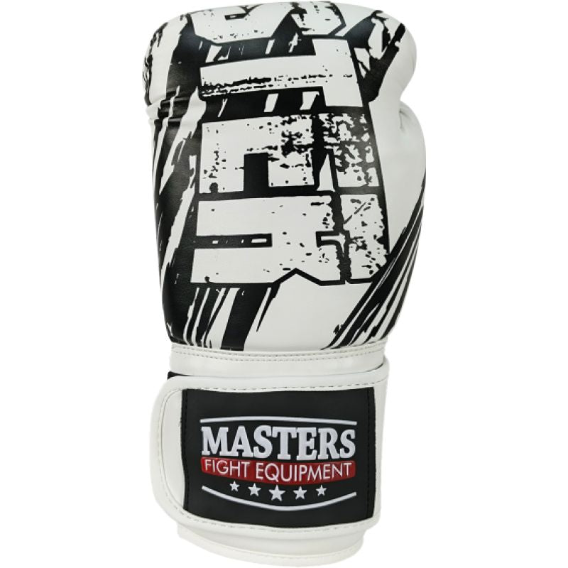 MASTERS FIGHT EQUIPMENT RPU-STYLE boxing gloves white fehér kesztyű 013110-05