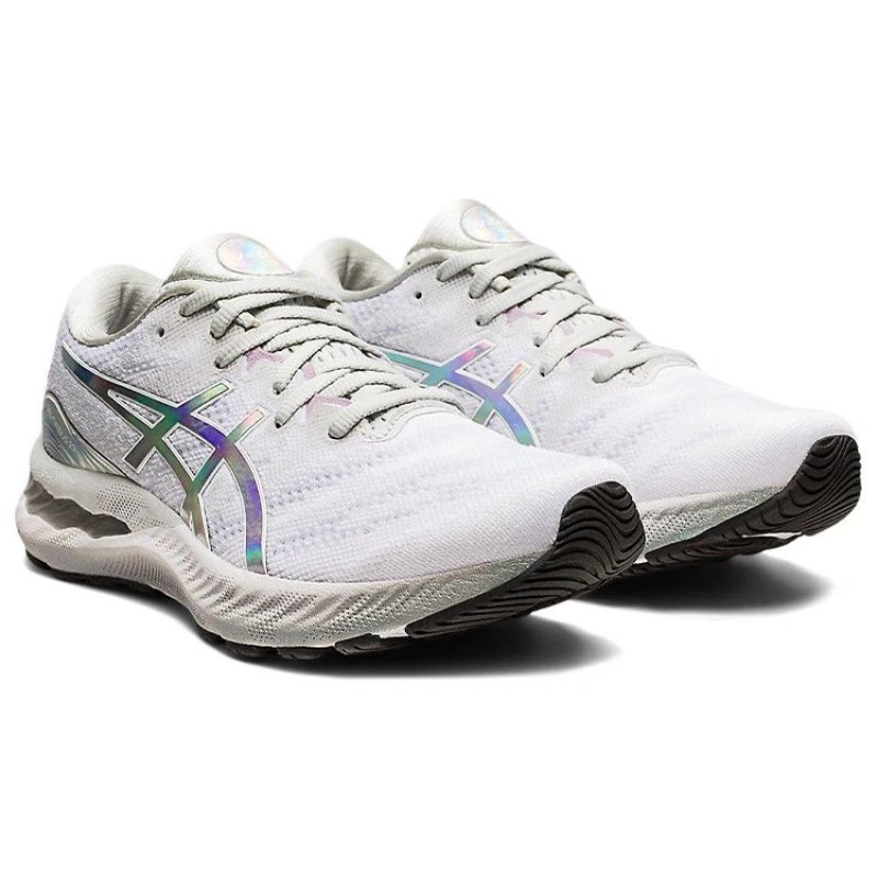 Asics Gel-Nimbus 23 Platinum Glacier Gray/White (1012b132-020) fehér futócipő