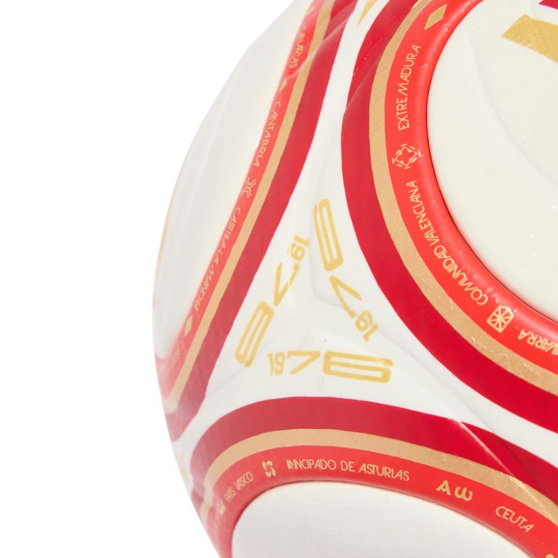 Adidas Spain RFEF 26/27 Pro white, red and orange narancssárga futball labda KE5082